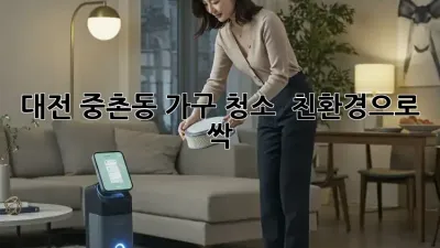대전 중촌동 가구 청소 ✨ 친환경으로 싹! 🌱